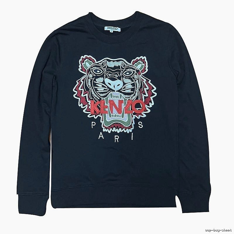 Kenzo Style Kc55 Tiger SweatShirt Casual Layering Graphic