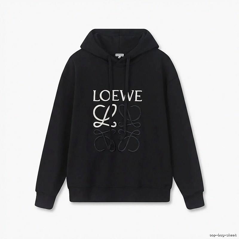 LOEWE letter embroidery style hoodie