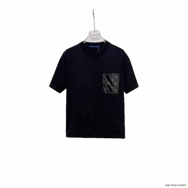 Louis Vuitton Monogram Casual Style Black T-Shirt