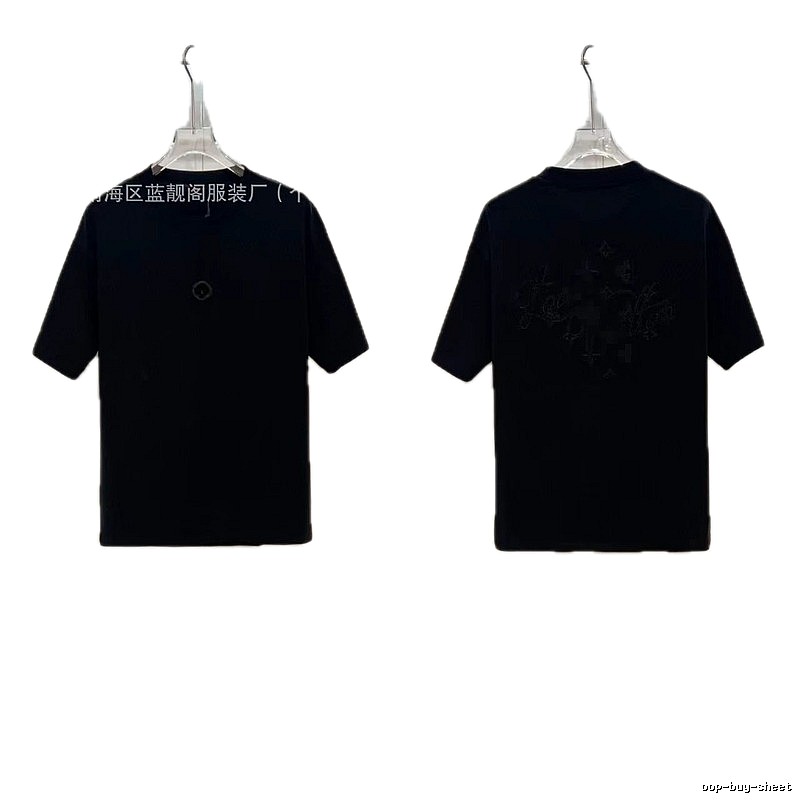 Louis Vuitton Monogram Trendy & Cool Black Short-sleeve T-shirt