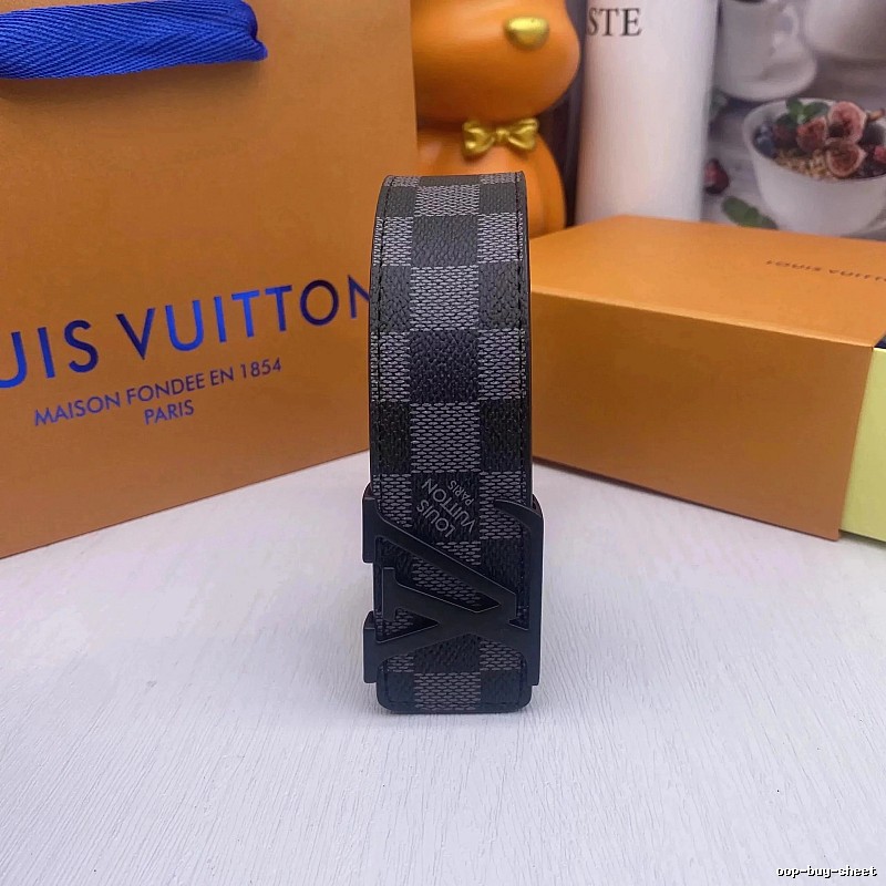 Louis Vuitton Photo-Ready Hardware Detail Monogram Belt Commuter Look