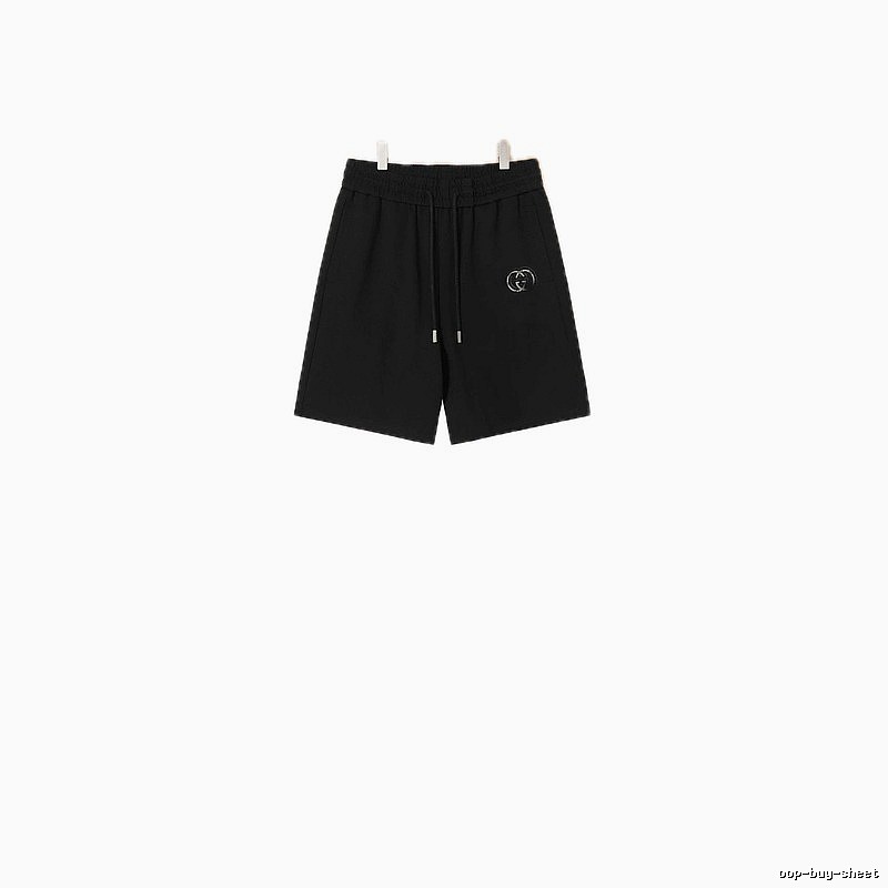 LV casual style black shorts