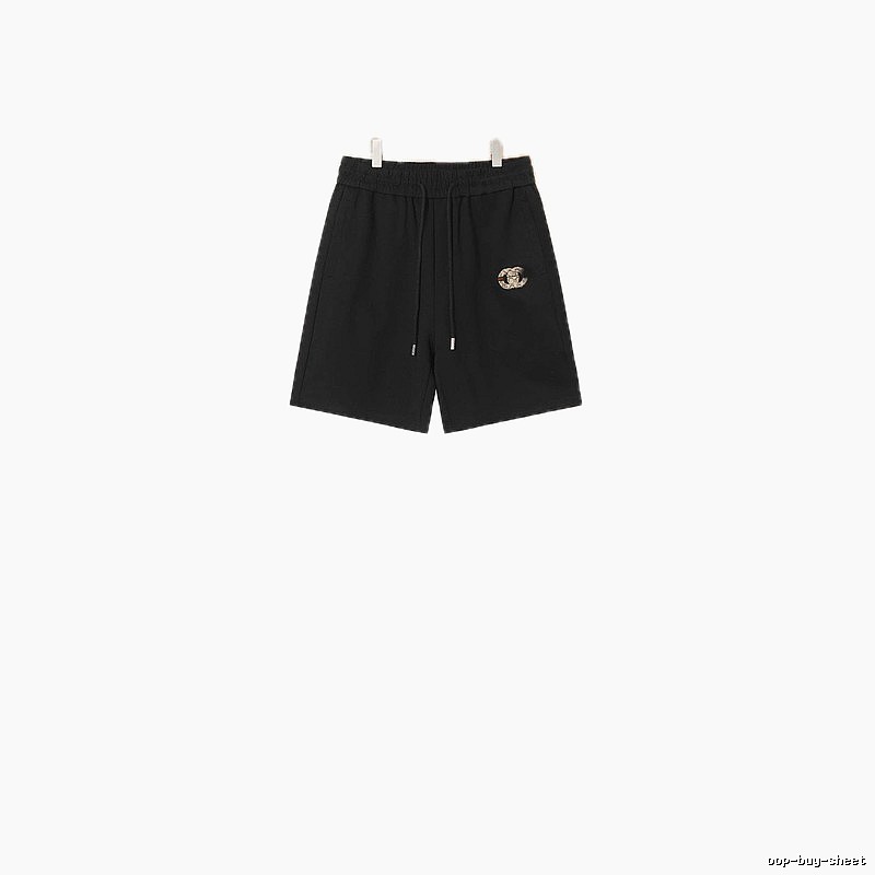 LV casual style black shorts