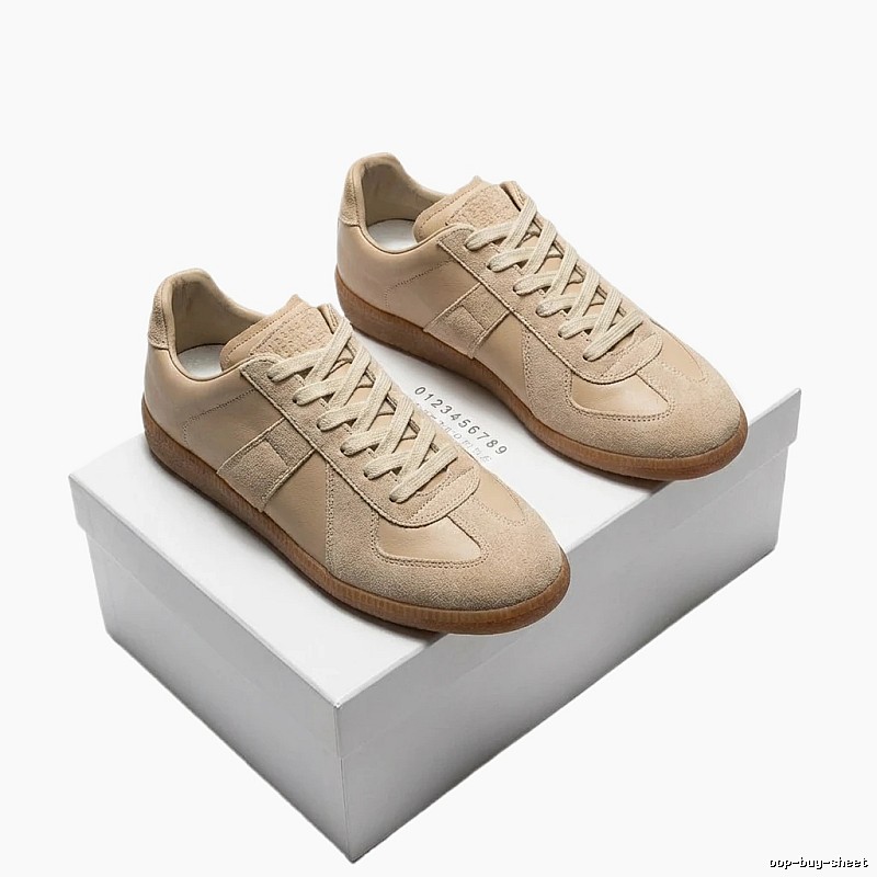 Maison Margiela German training style beige shoes