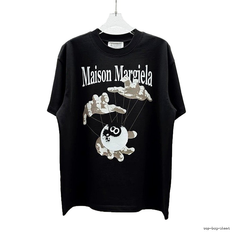 Maison Margiela Puppet Print Trendy Cool Black T-Shirt