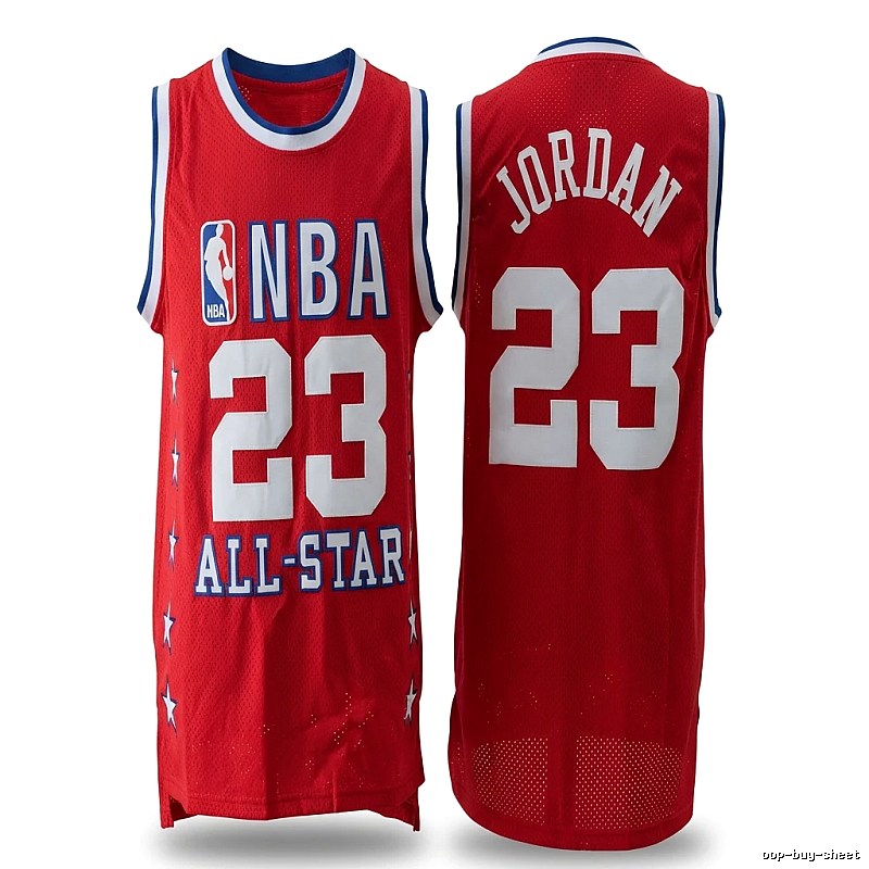 Michael Jordan red All-Star jersey
