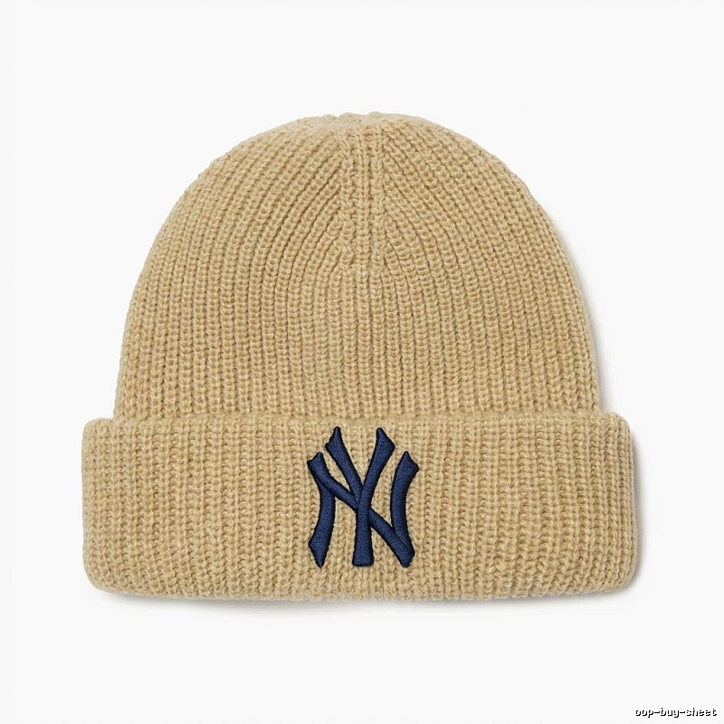 MLB classic beige knitted hat