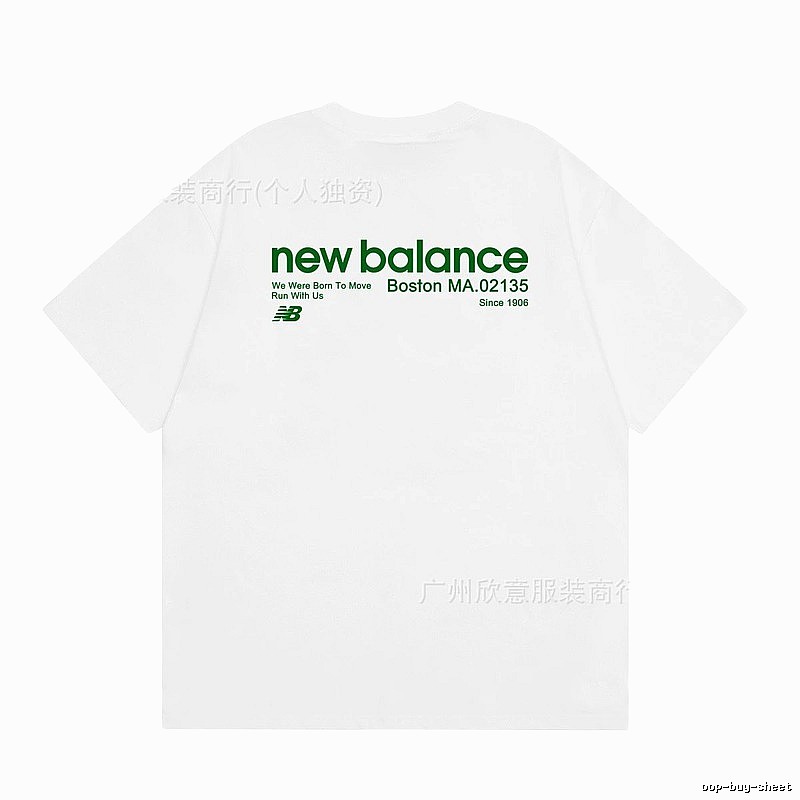 New Balance Vintage Casual Printed White T-Shirt