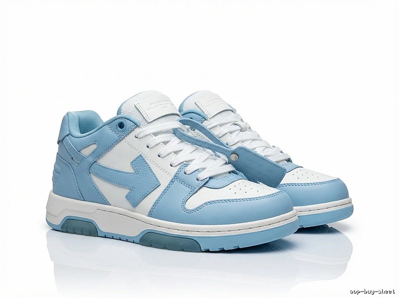 Off-White casual style blue and white sports shoes