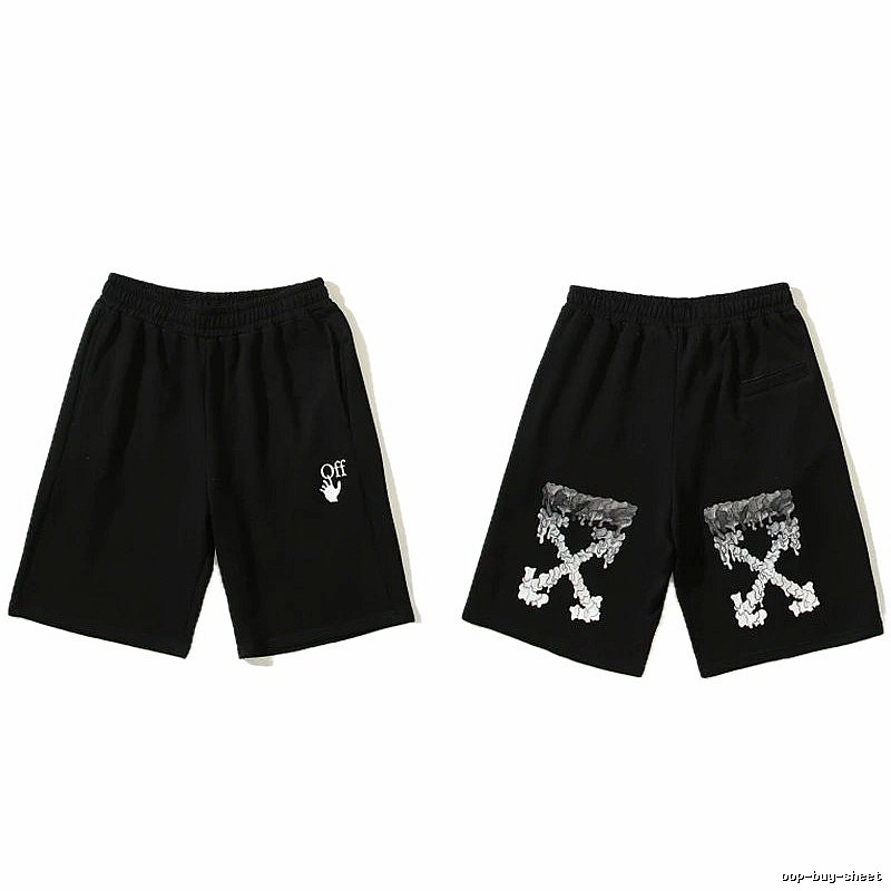 Off-White trendy and cool style black shorts
