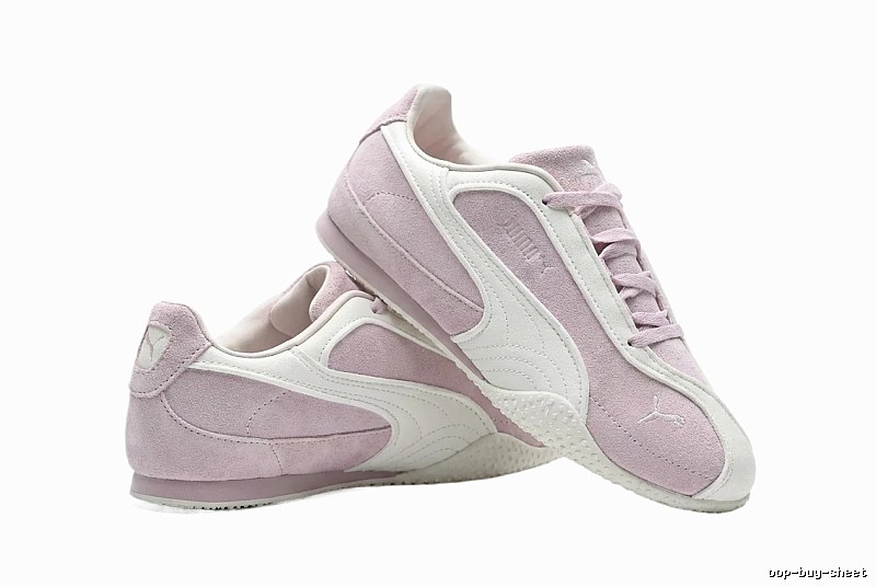 PUMA Retro Pink and White Athletic Shoes