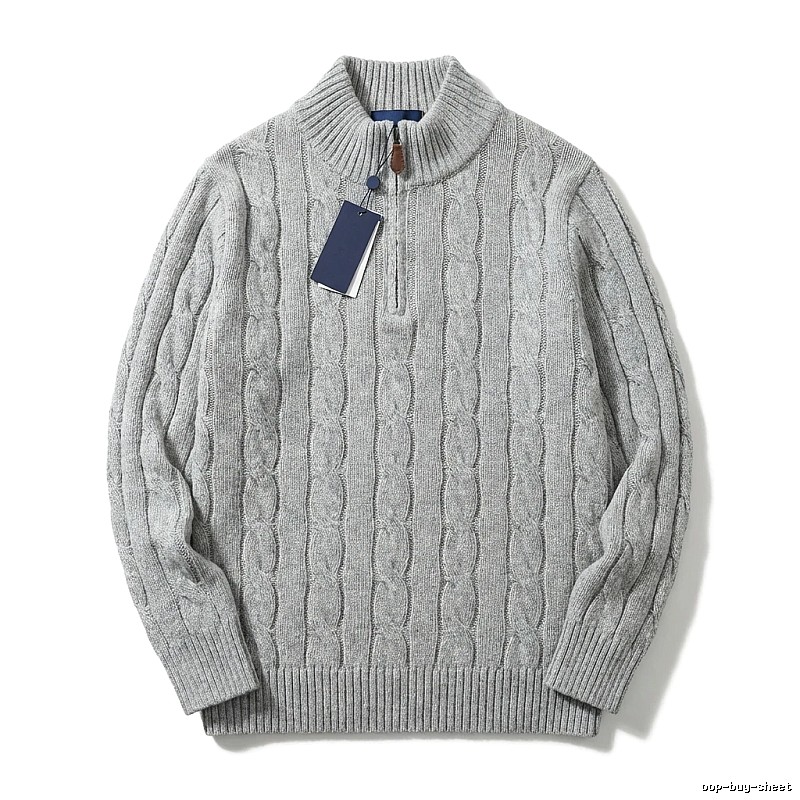 Ralph Lauren classic grey cable-knit sweater
