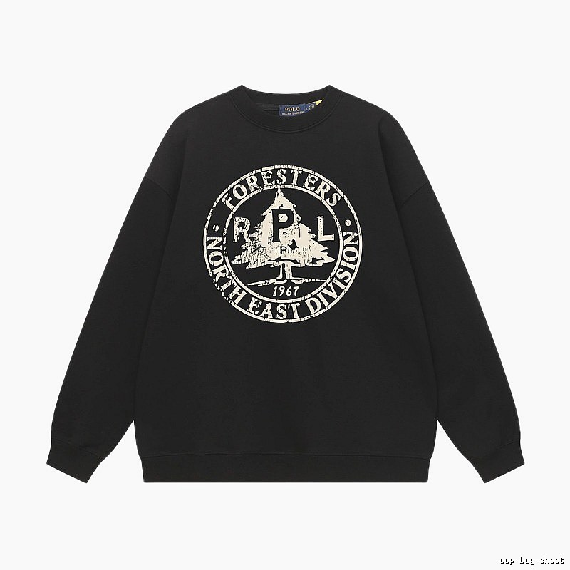 Ralph Lauren vintage-style black sweatshirt