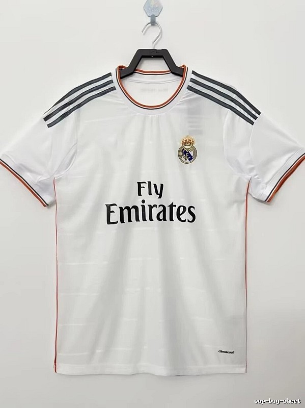Real Madrid Summer Retro Teka soccer jersey White Retro Football with Bold Graphic