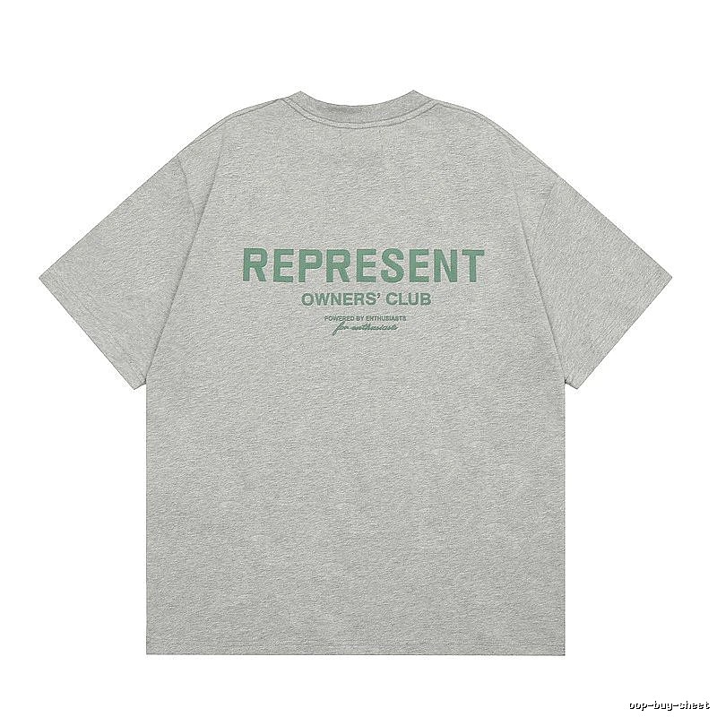 Represent Gray Style 801 Owners Club T-Shirt Casual Layering Logo