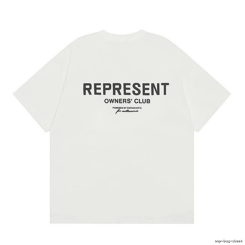 Represent White Style 801 Owners Club T-Shirt Color Pop Logo