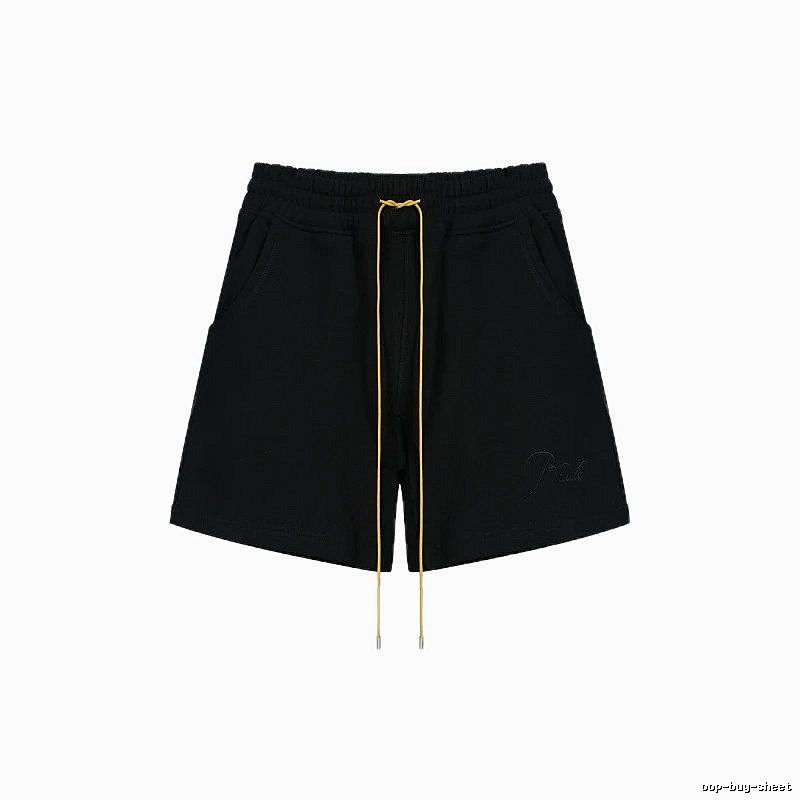 RHUDE minimalist black shorts