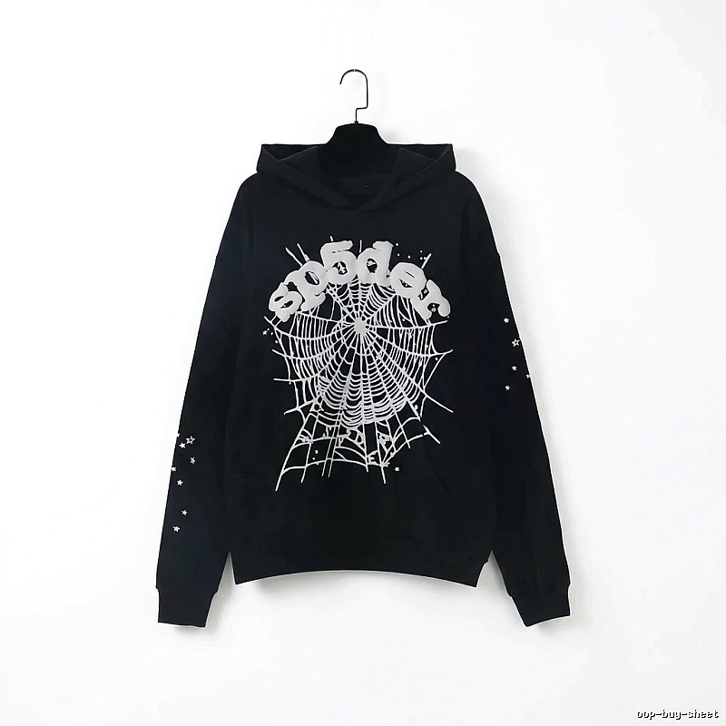Sp5der Spider Print Black Sweatshirt