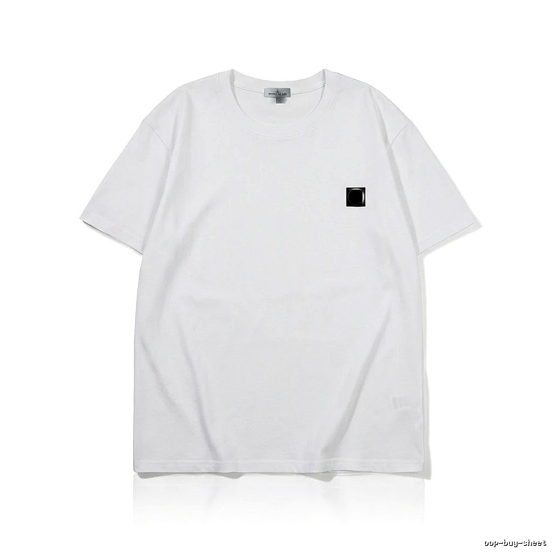 Stone Island minimalist style white T-shirt