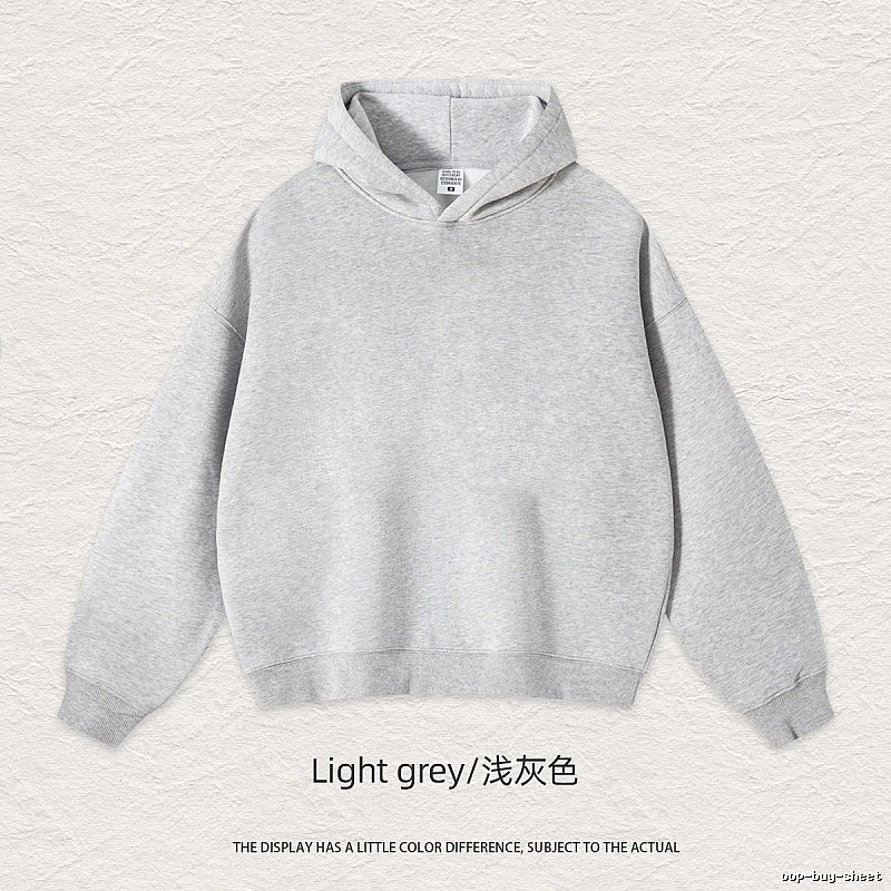 Streetwear Blank pullover hoodie Black Minimal A with Logo Accent