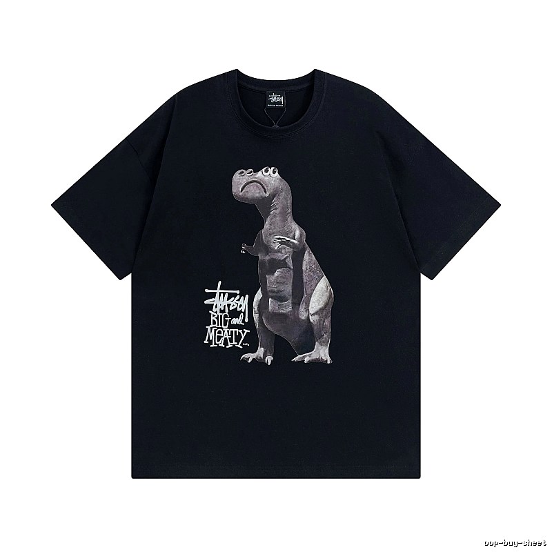 Stussy Black Spider Graphic T-Shirt Visual Accent Logo