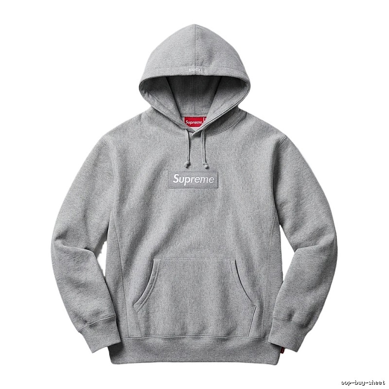 Supreme basic grey hoodie
