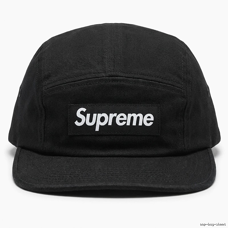 Supreme minimalist style black hat