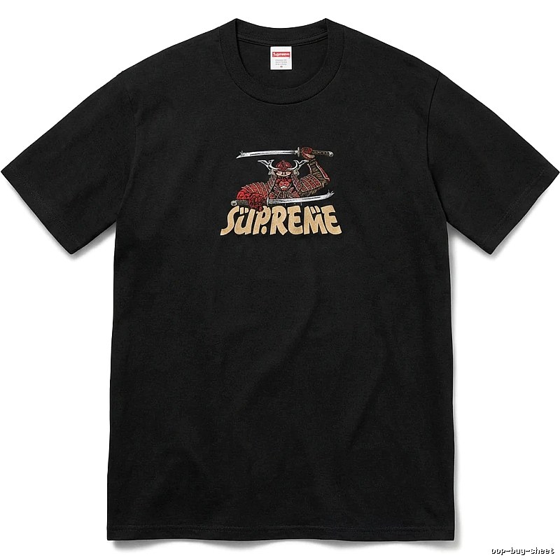 Supreme Samurai-style Black T-shirt
