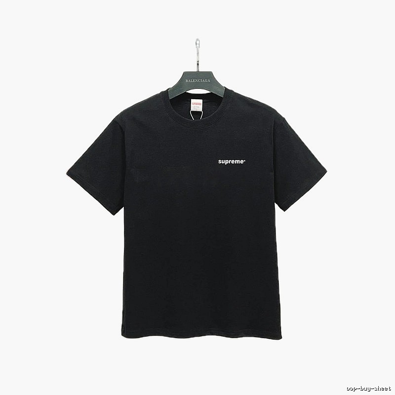 Supreme Small Logo Series Street Style Black T-Shirt