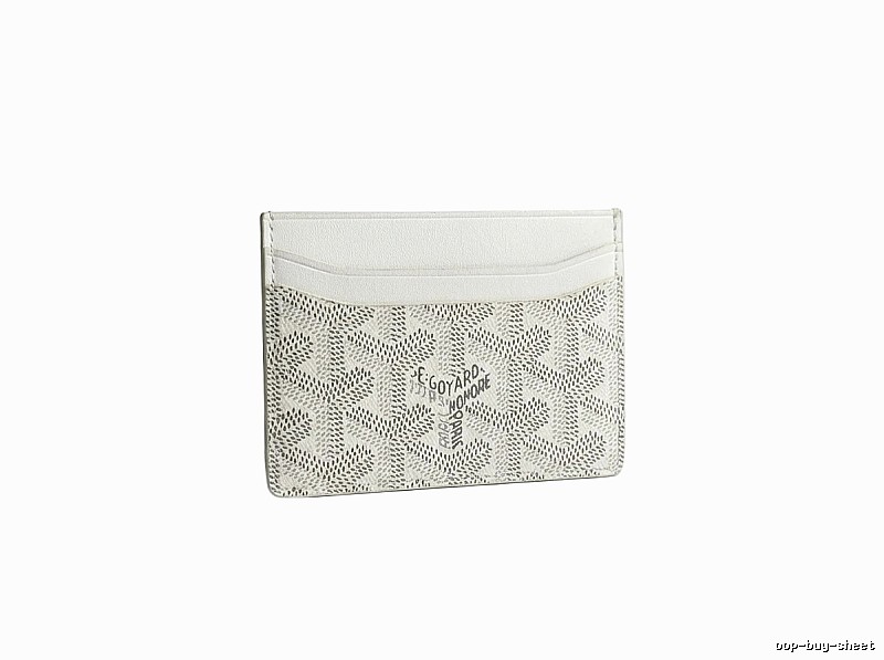 The classic white card case of GOYARD