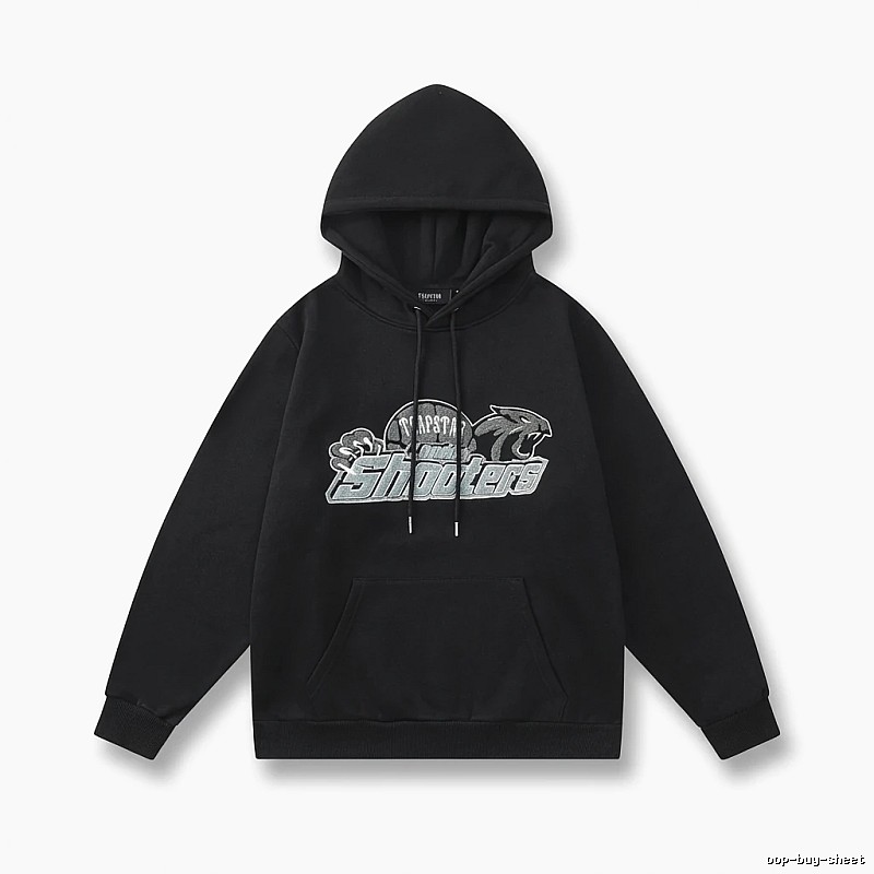 Trapstar - printed trendy and cool black hoodie