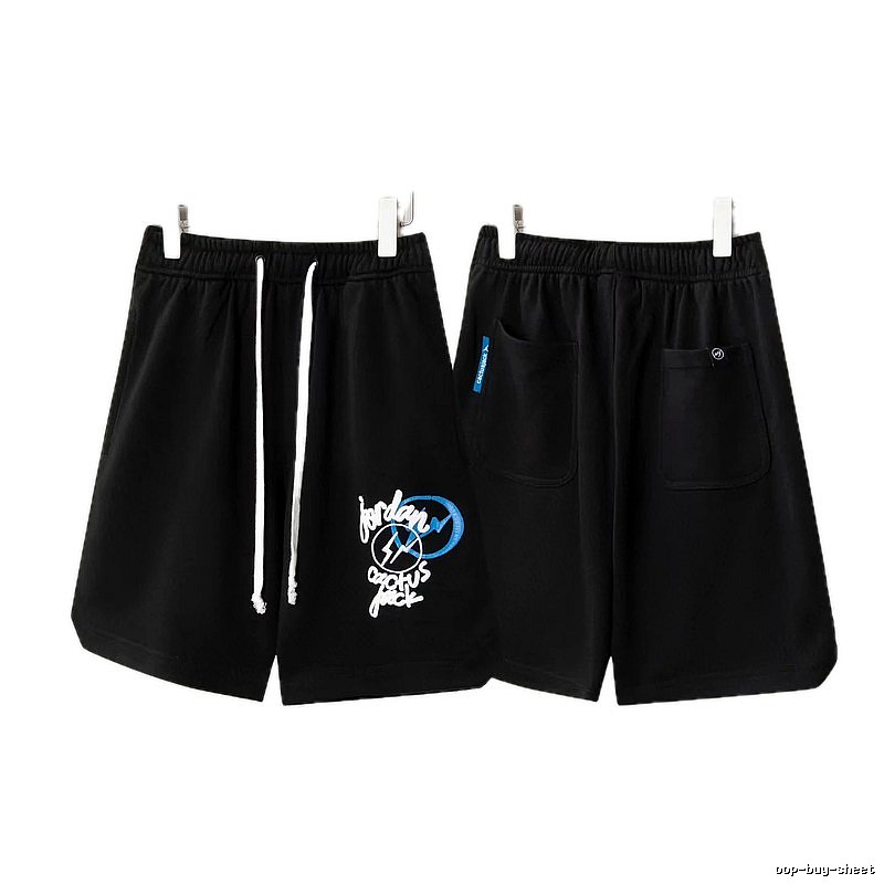 Travis Scott Cactus Jack Street Style Black Shorts