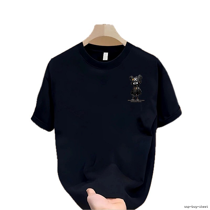 Trendy Brand Gloomy Bear Printed Street Style Navy Blue T-shirt