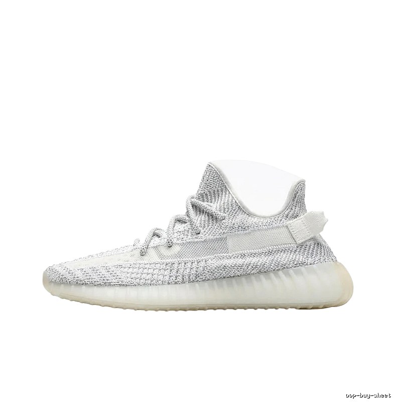 Yeezy 350 minimalist style white shoes